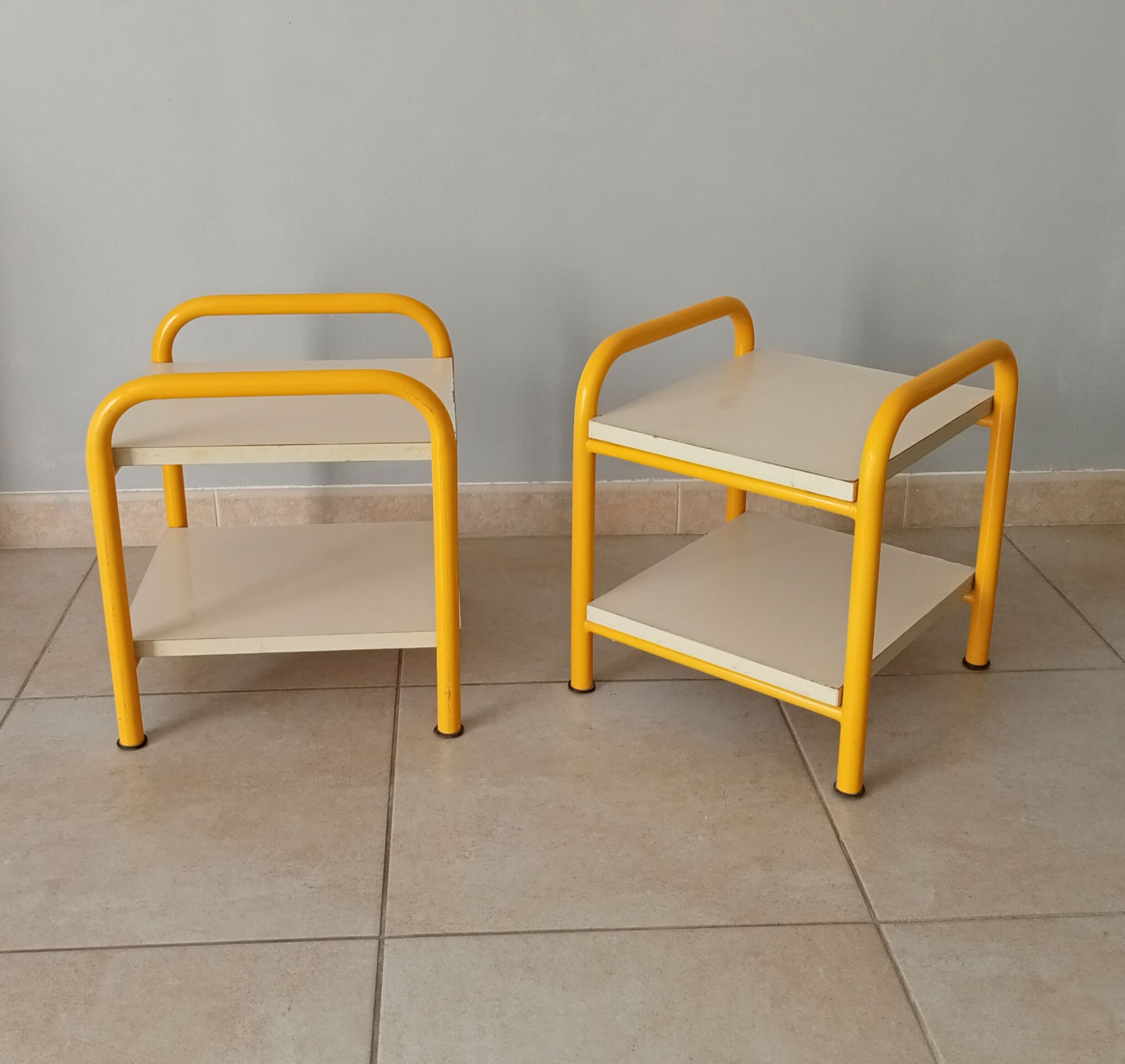 Pair of 80s bedside tables