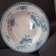 Service of 33 plates and compote dish Royat U&C Sarreguemines 1900 in blue ironstone.