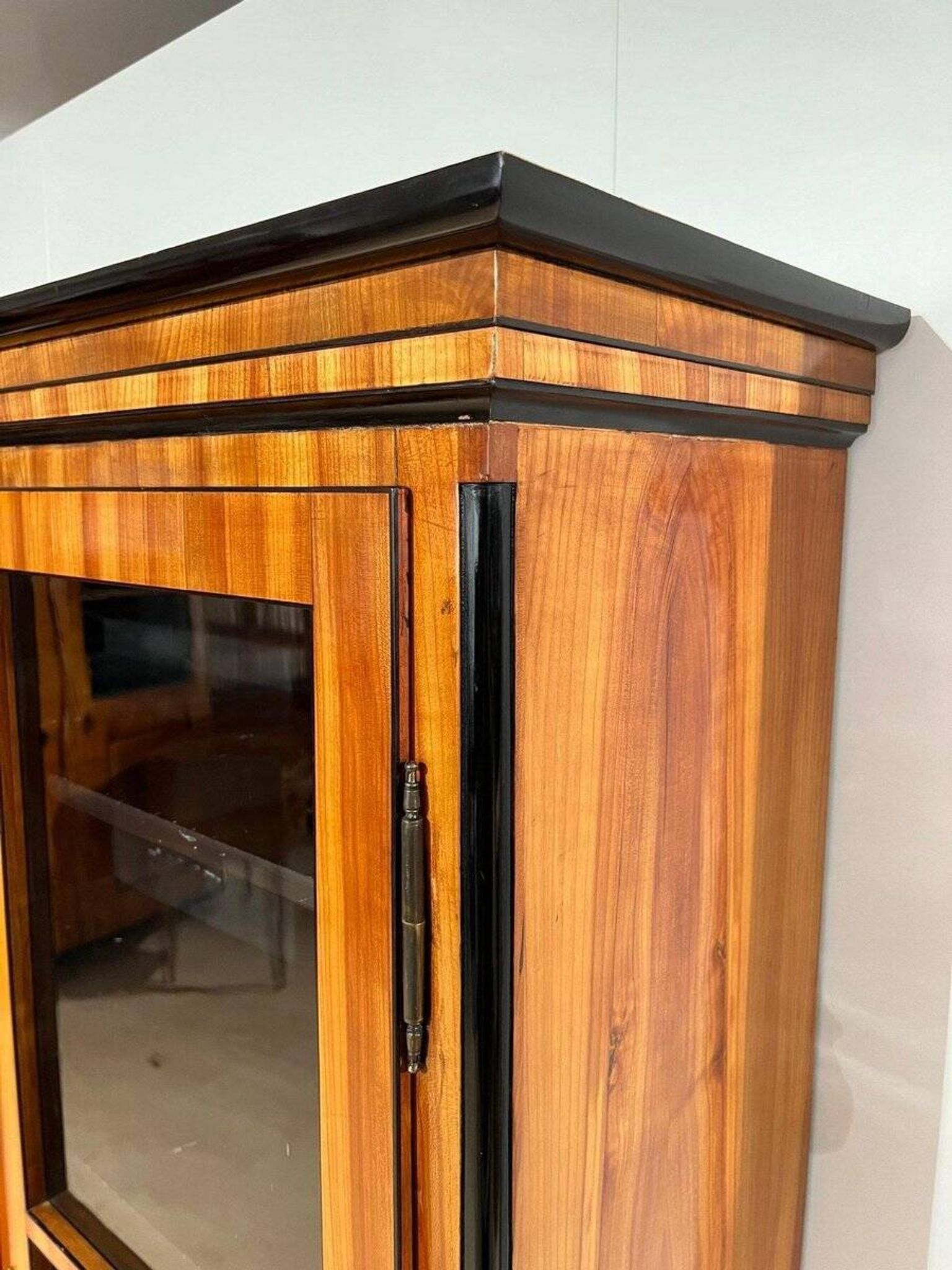 Biedermeier Bookcase, Cherry Veneer, South Germany 1820