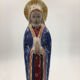 Virgin in polychrome enameled earthenware, 20th century
