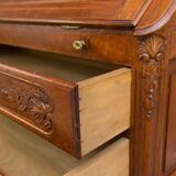 Louis XV style carved oak secretary 1930s