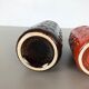 Set of three vintage pottery fat lava 'onion' vases made by Scheurich, Germany