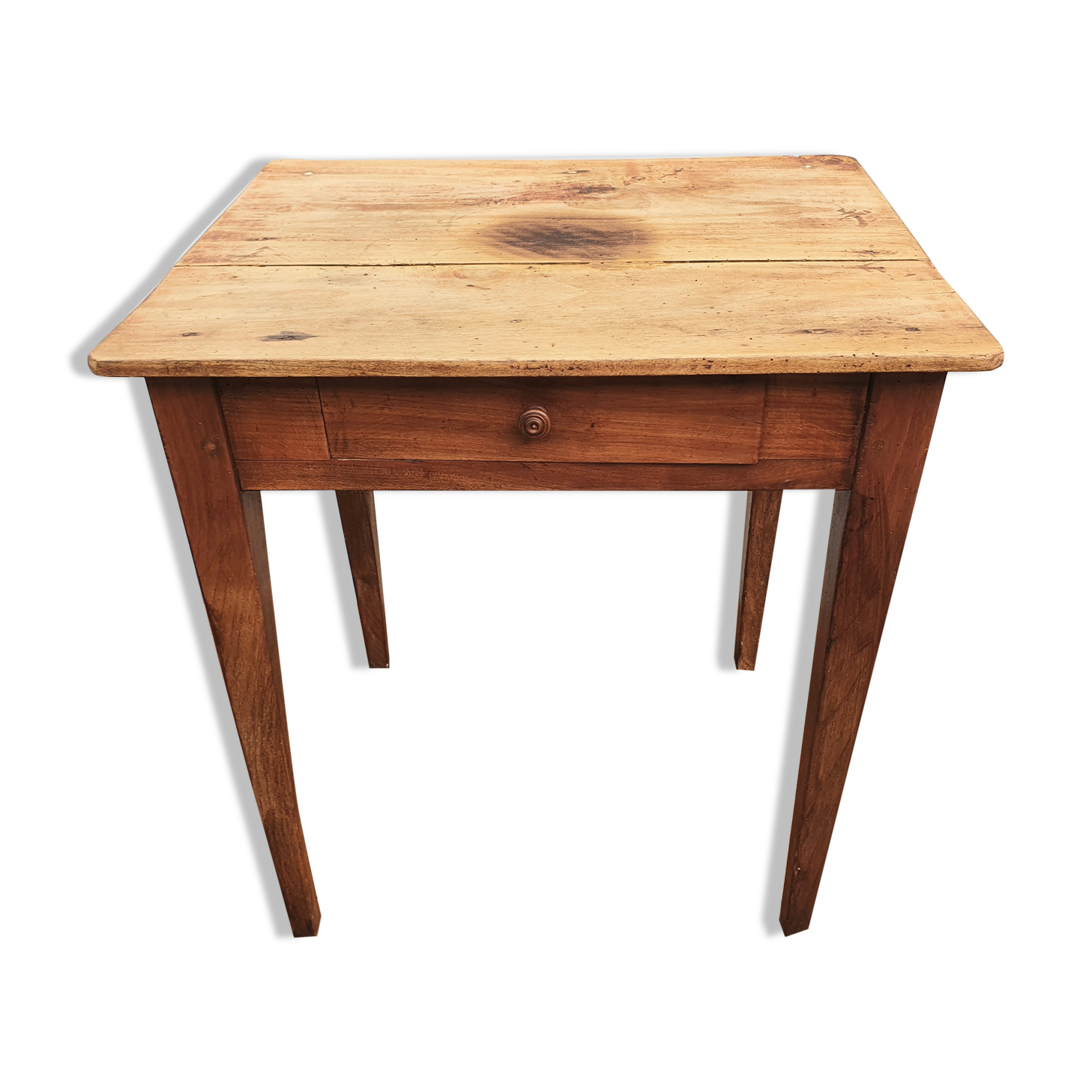 Children's desk table in wax wood