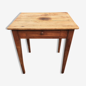 Children's desk table in wax wood