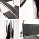 Pair Vintage Italian Cantilever Chairs Chrome Leather Armrests Bauhaus Style