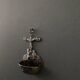 Silver stoup with 18th century Calvary decoration