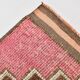 3x11 Pink and Brown Rare Colors Runner Rug, Wool Kilim Rug, 94x320Cm
