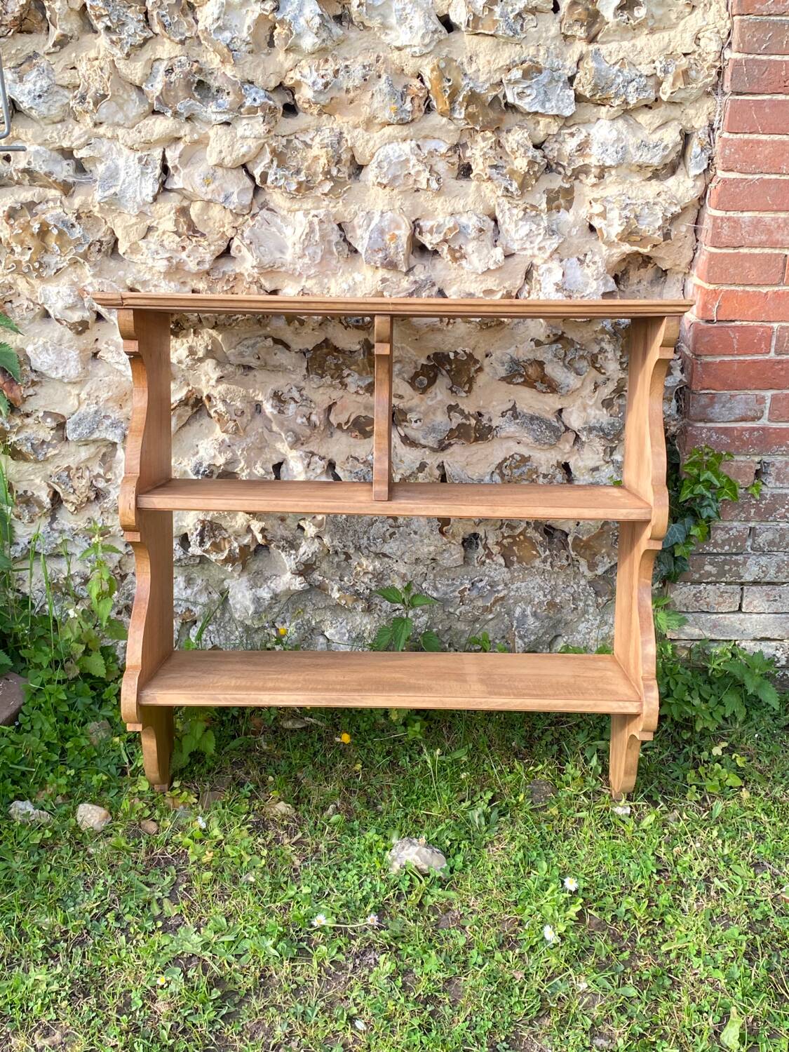 Old wooden shelf