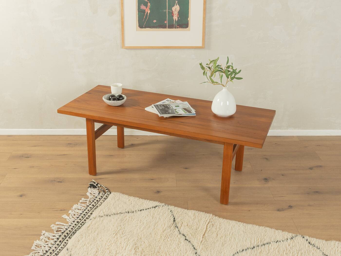 60s wooden coffee table