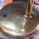 Relco Milan Italy table lamp with articulated brass arm by Gianfranco Frattini, 1970s