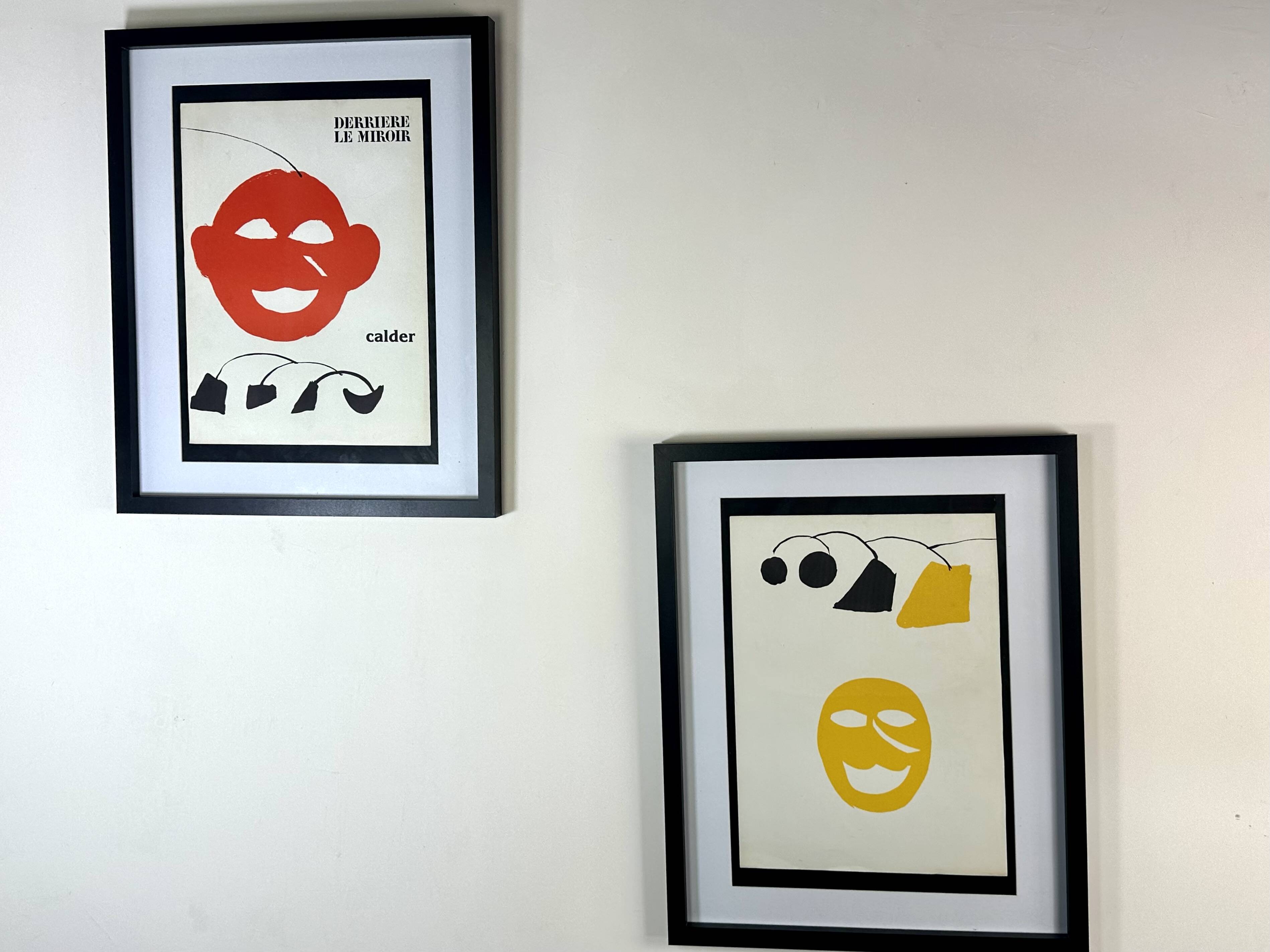 Two Lithographs Alexander CALDER - DLM Behind the Mirror - Maeght