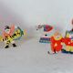 Vintage circus with wooden subjects