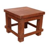 Old small Burmese teak workshop bedside table