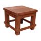 Old small Burmese teak workshop bedside table