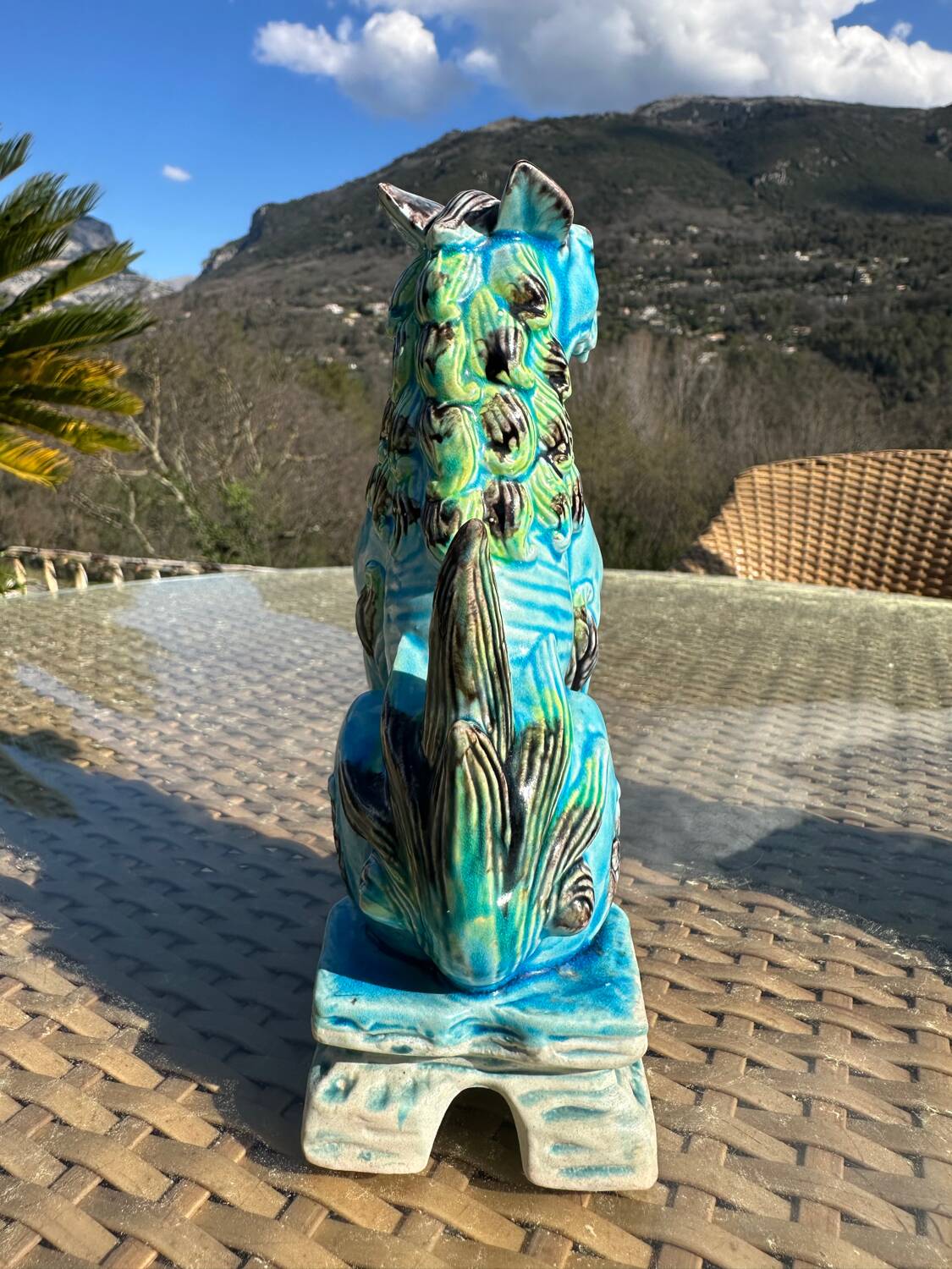 Ceramic Lion Dog Figurines