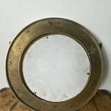 Brass porthole mirror