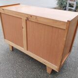 Compass feet chest of drawers