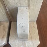 Paire de serre-livres en marbre vintage