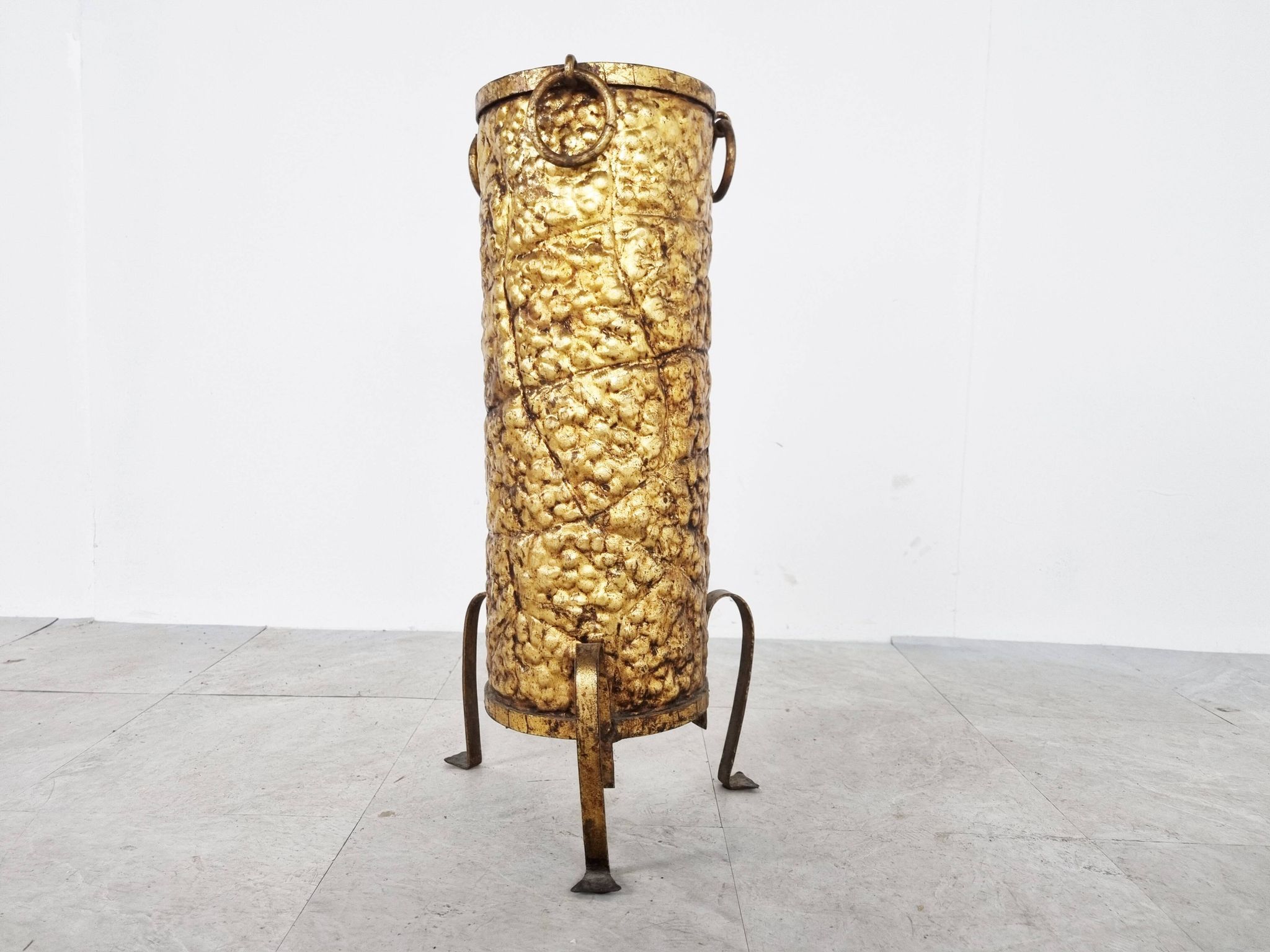Mid-century copper umbrella stand, 1960s