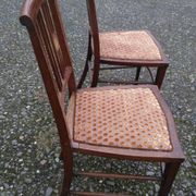 Pair of mahogany chairs 1920