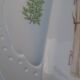 6 porcelain asparagus plates signed L'Hirondelle