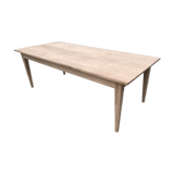 Raw oak farmhouse table