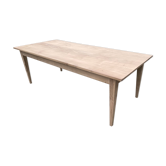 Raw oak farmhouse table