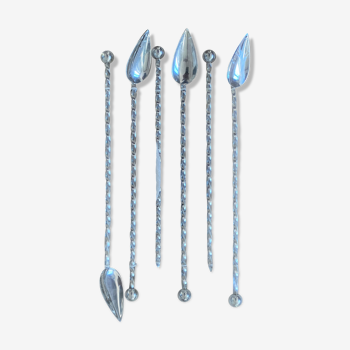 Set of 6 cocktail spoons