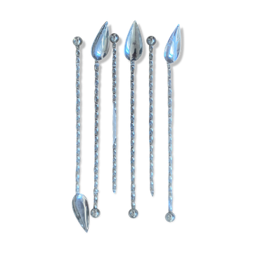 Set of 6 cocktail spoons