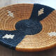 African woven wall basket, woven basket, ethnic and natural. Mr. Boswana.