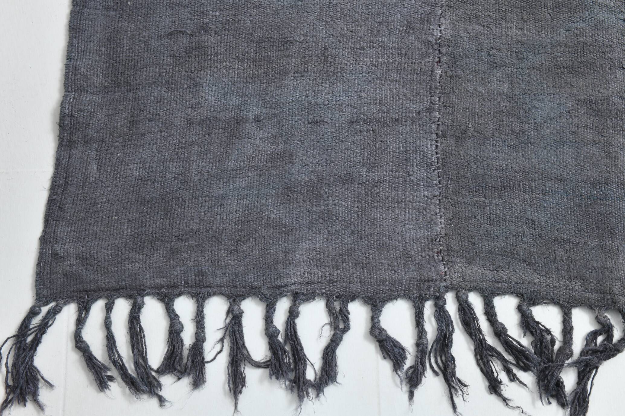 5x7 Shades Of Gray Vintage Kilim Rug, 156x231Cm