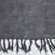 Tapis Kilim vintage 5x7 nuances de gris, 156x231 cm