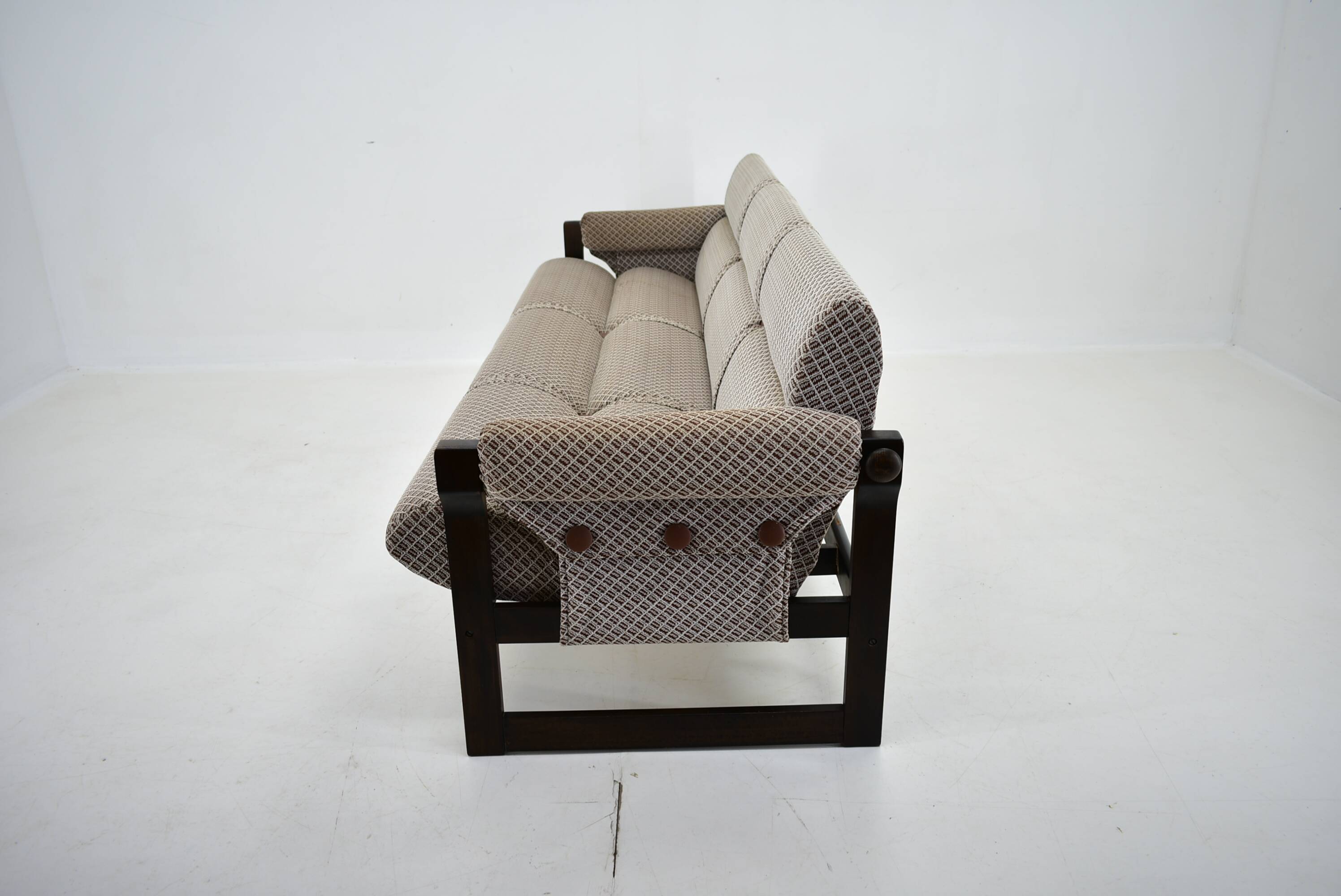 Midcentury Adjustable Sofa, Czechoslovakia,  1970s