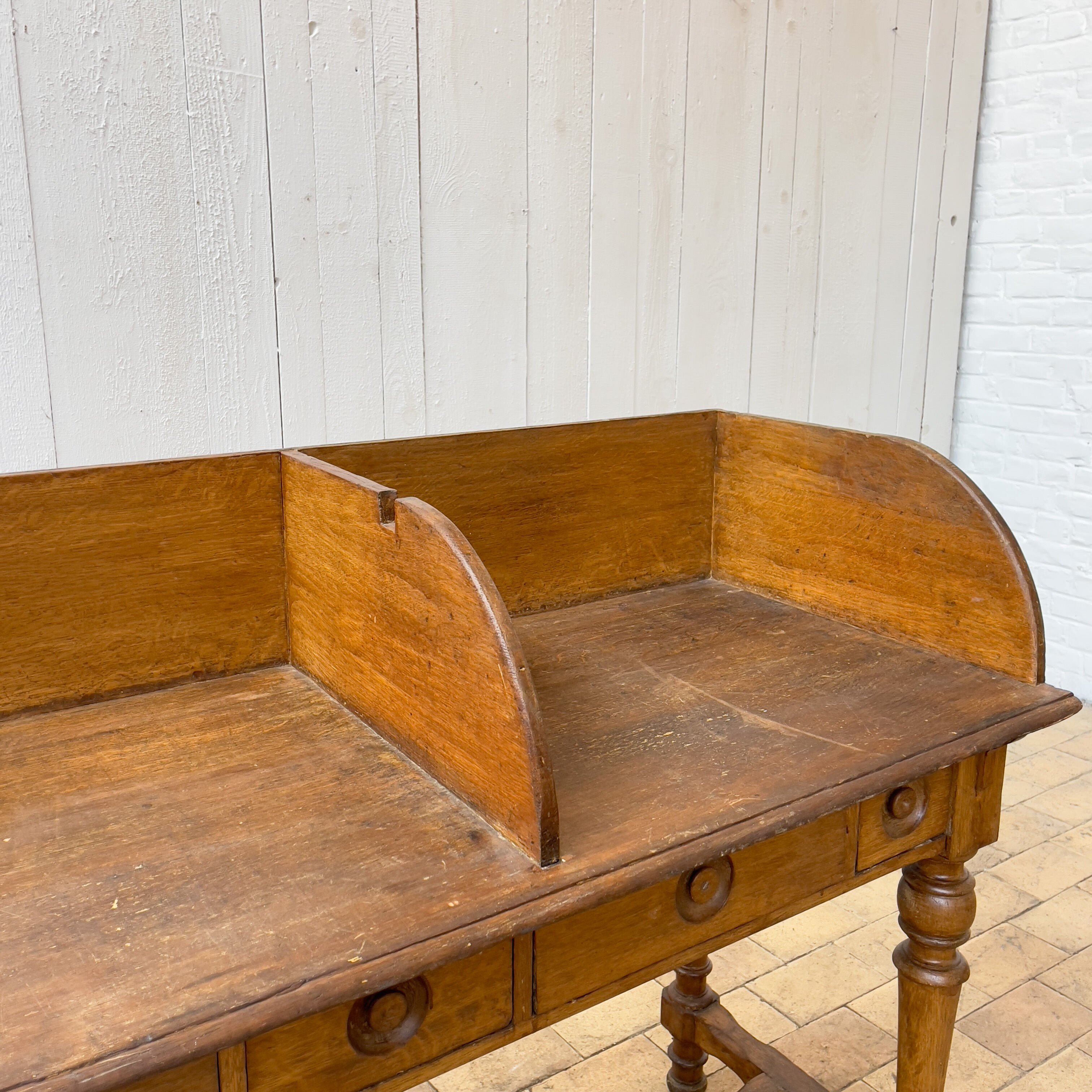 Former oak bank counter, 1920