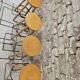 Lot de 4 tabourets de bar vintage 1970"