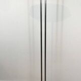 Floor lamp with gunmetal patina and brass