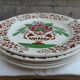 Lot de 5 assiettes faïence de Sarreguemines