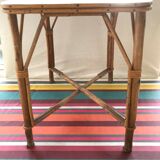 Coffee table in rattan 60s