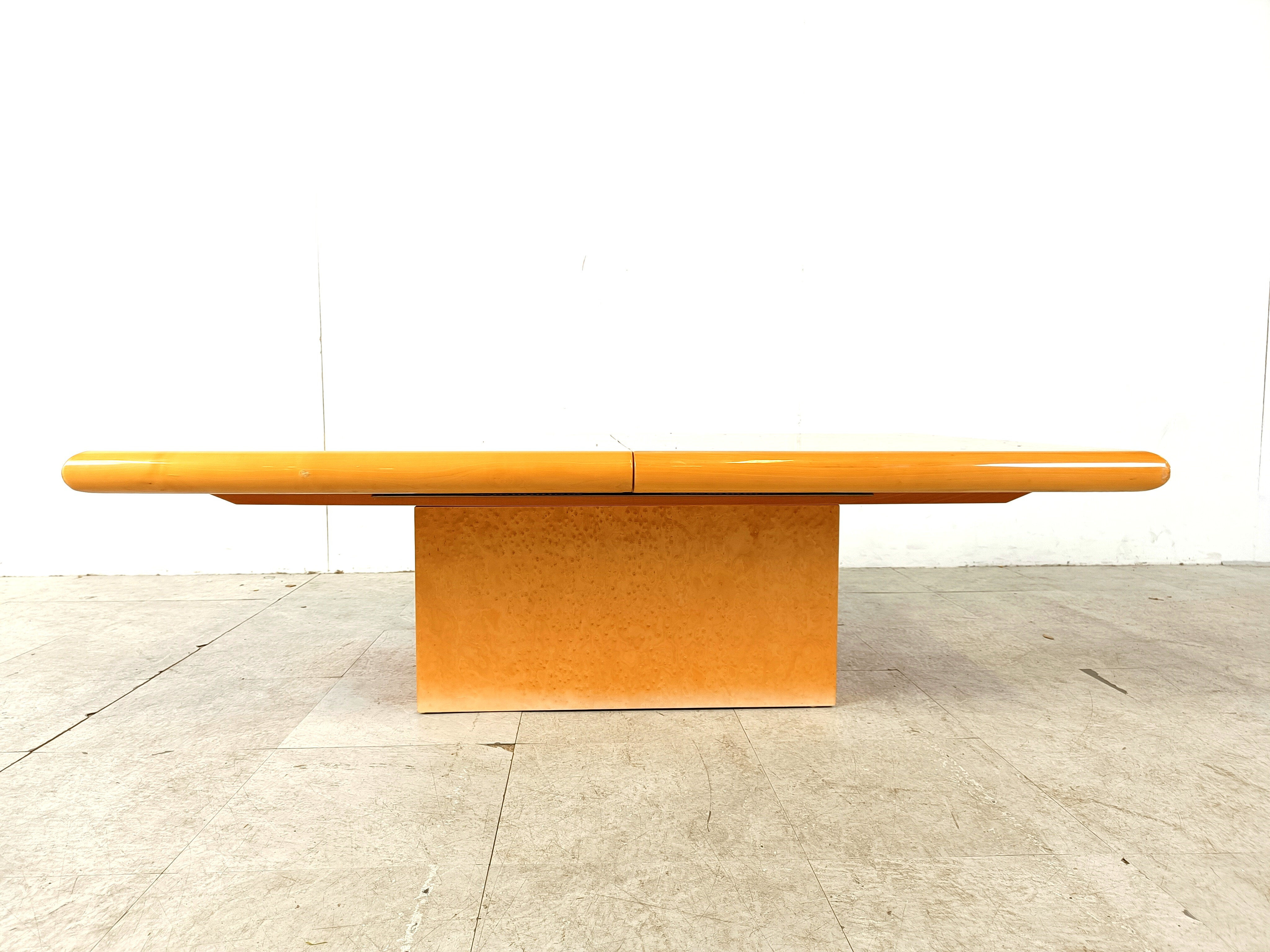 Vintage hidden bar coffee table by Eric Maville, 1970s