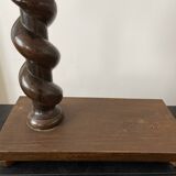 Old wooden table lamp