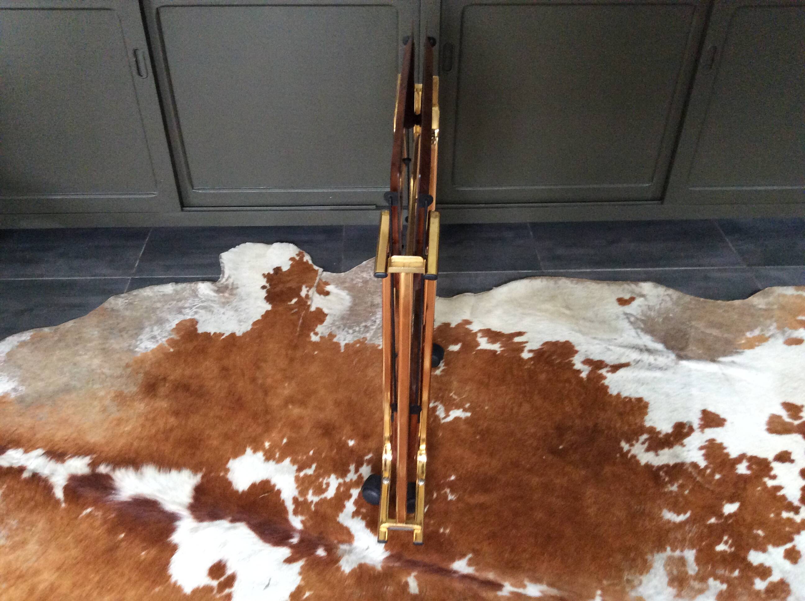 Folding rolling trolley