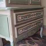 Vaisselier en chêne patiné