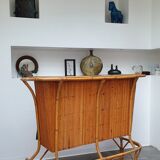 Rattan bar tiki bar from the 60s