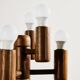 Oak table lamp by Temde Leuchten
