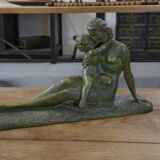 Sculpture en terre cuite patine bronze par Ugo Cipriani