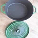 Green Invicta cast iron casserole