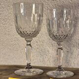 Crystal stemmed glasses
