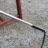 Designer reading lamp from the 70s in chrome and red lacquered sheet metal