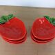 6 coupelles à fraises en céramique