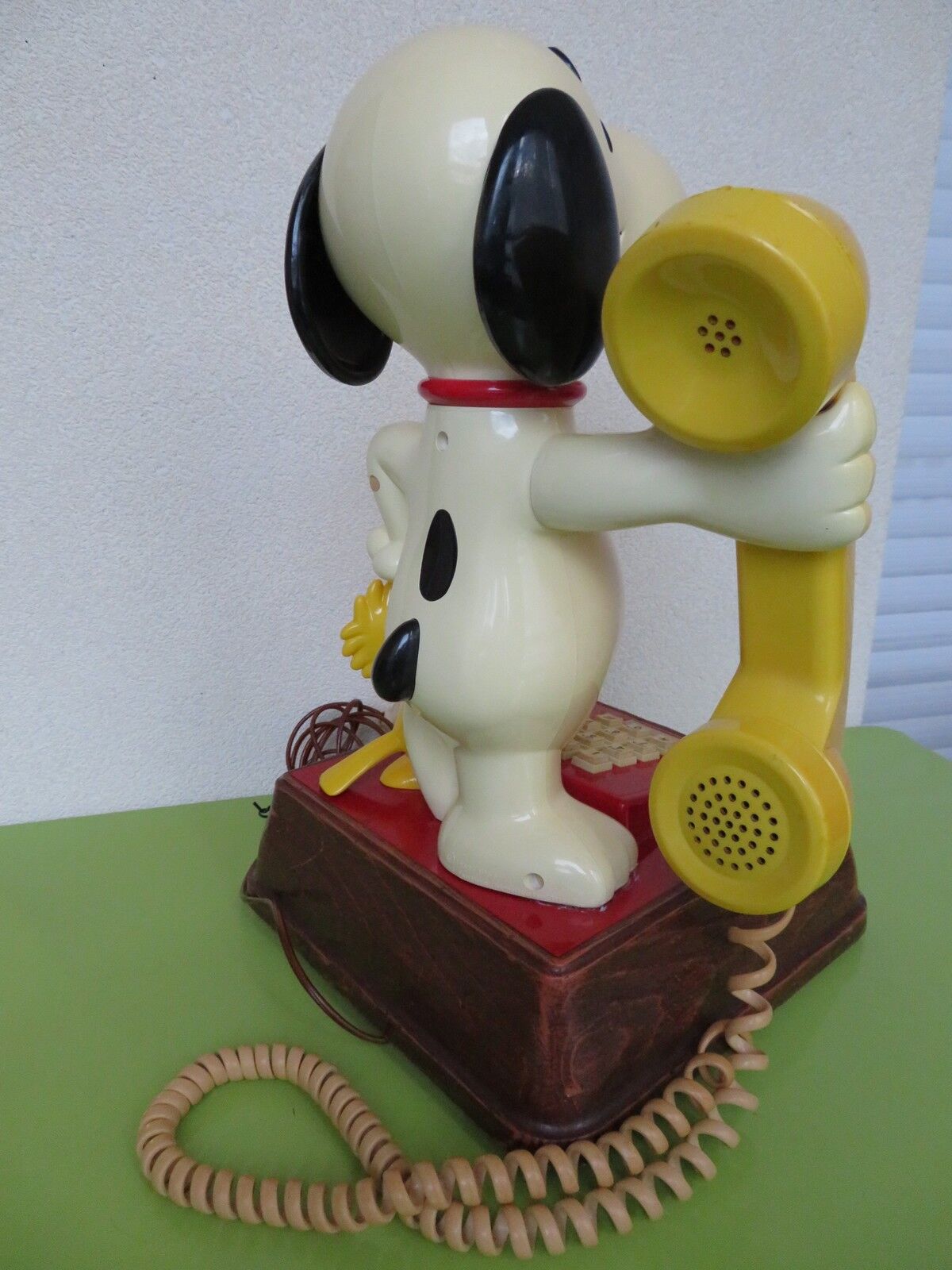 Landline Phone Snoopy & Woodstock Peanuts Vintage Rotating Head 80s